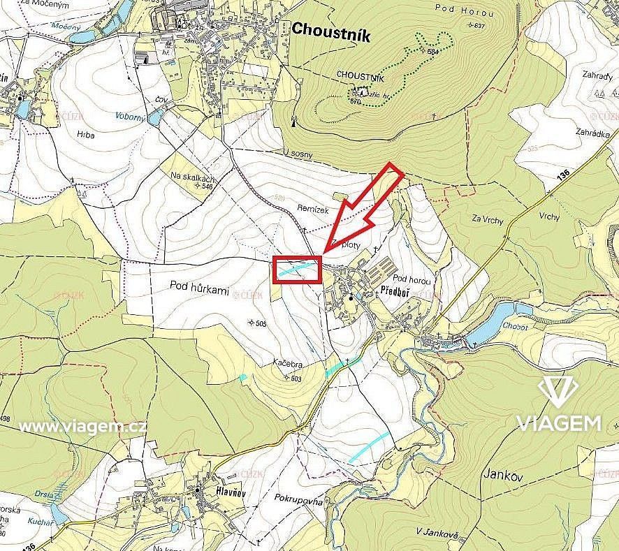 Prodej zemědělský pozemek - Choustník, okres Tábor, Jihočeský kraj - 5