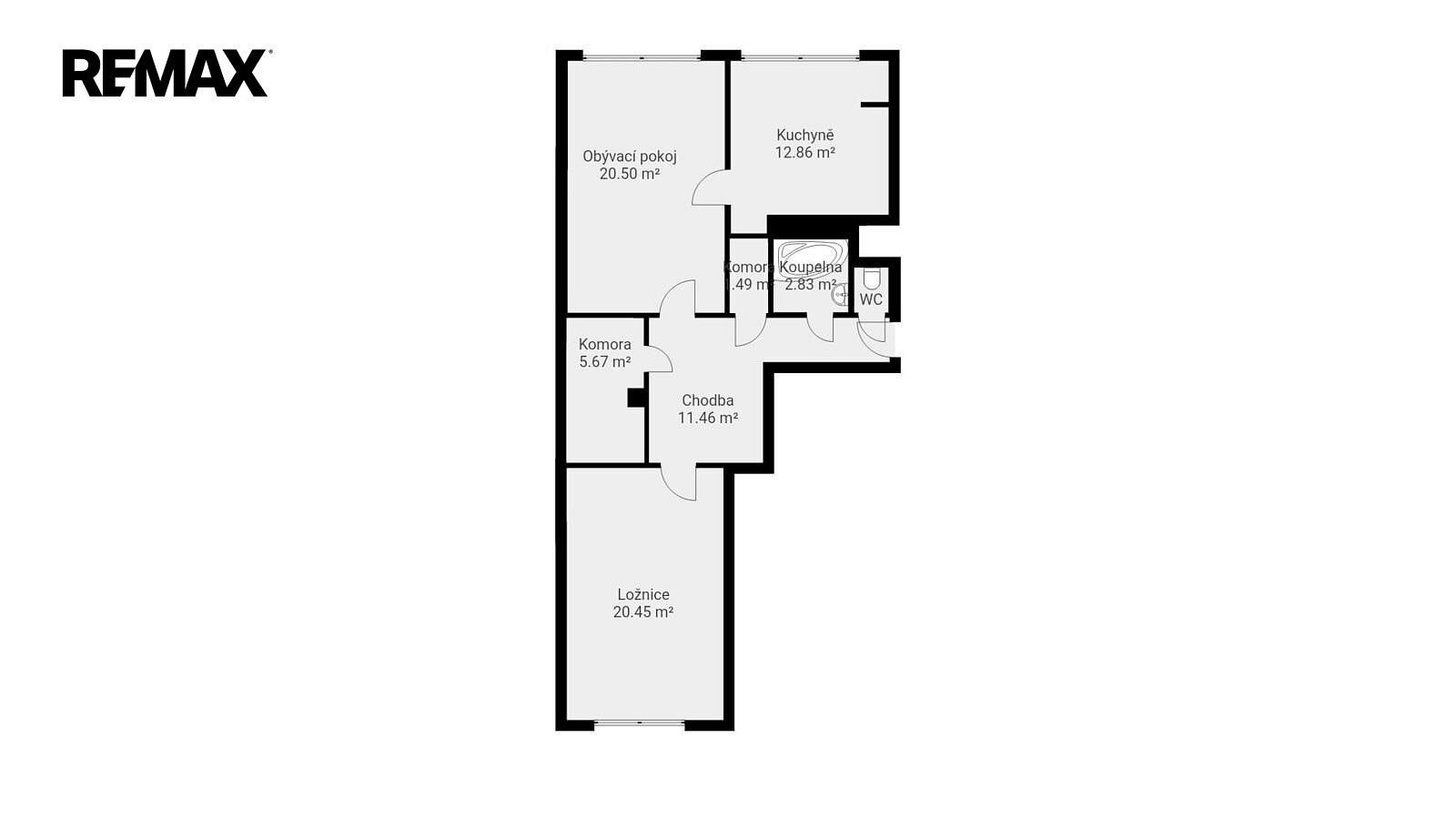 Byt 2+1 · 81 m² · Příbram - Příbram VIII, Středočeský kraj - 4