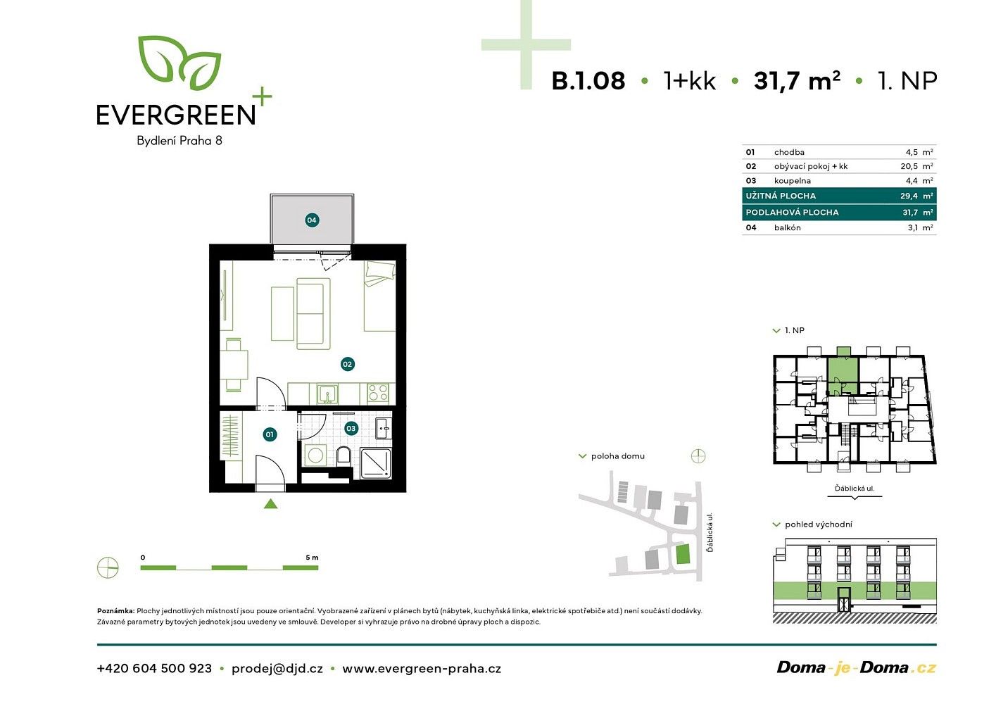 1+kk, Praha - Ďáblice, okres Praha 8, Hlavní město Praha, 32 m² - 2