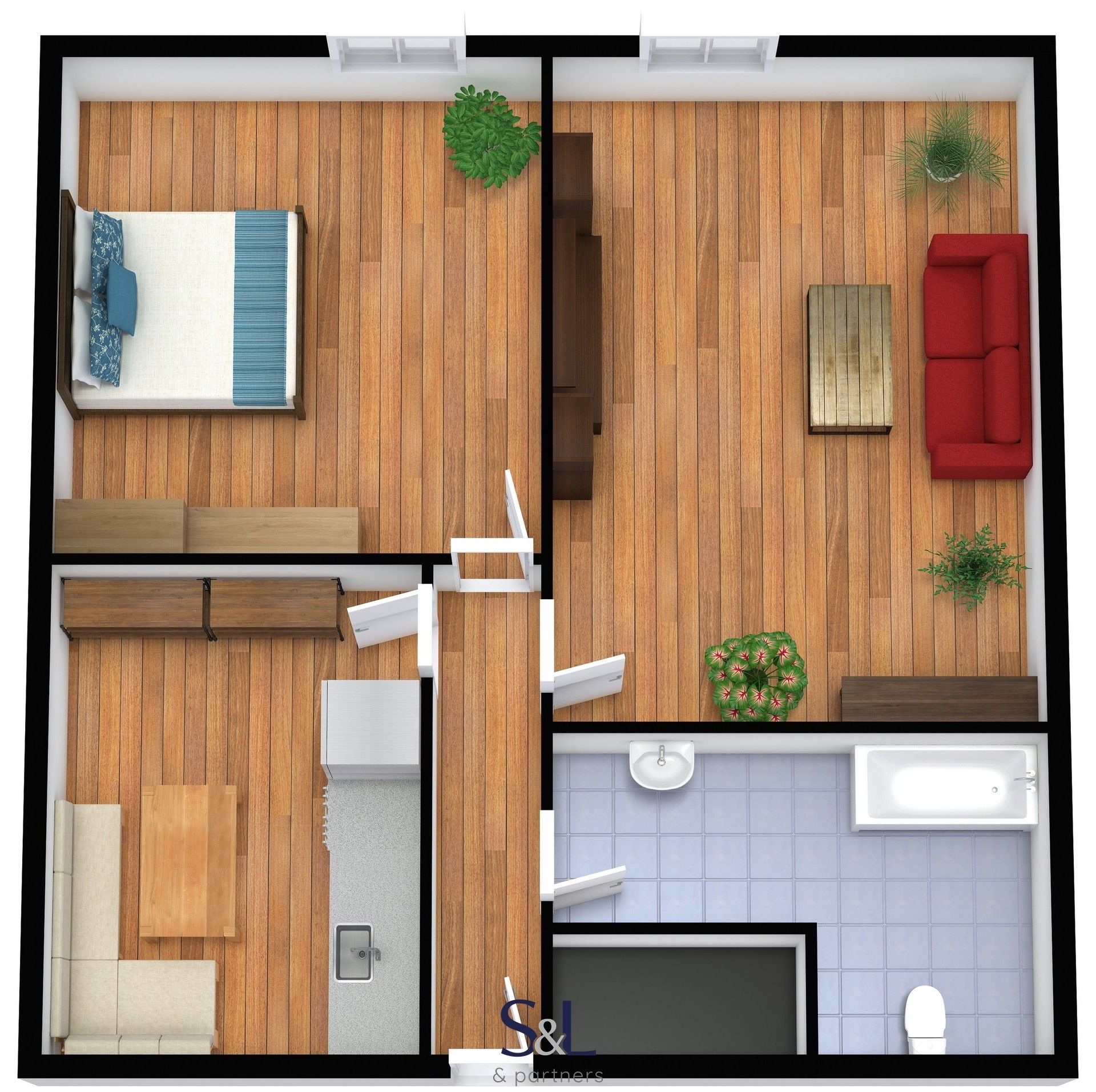 Byt 2+1 · 59 m² · Kunratice u Cvikova - 4