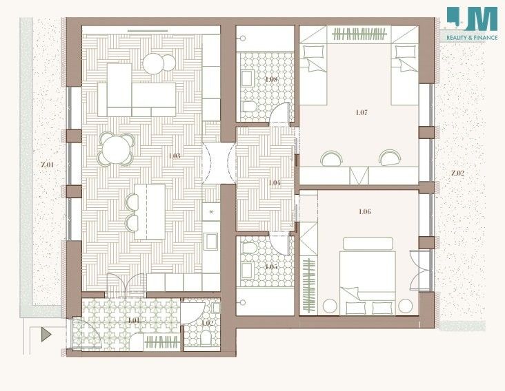 Prodej byt 3+kk - Býchory, 112 m² - 5