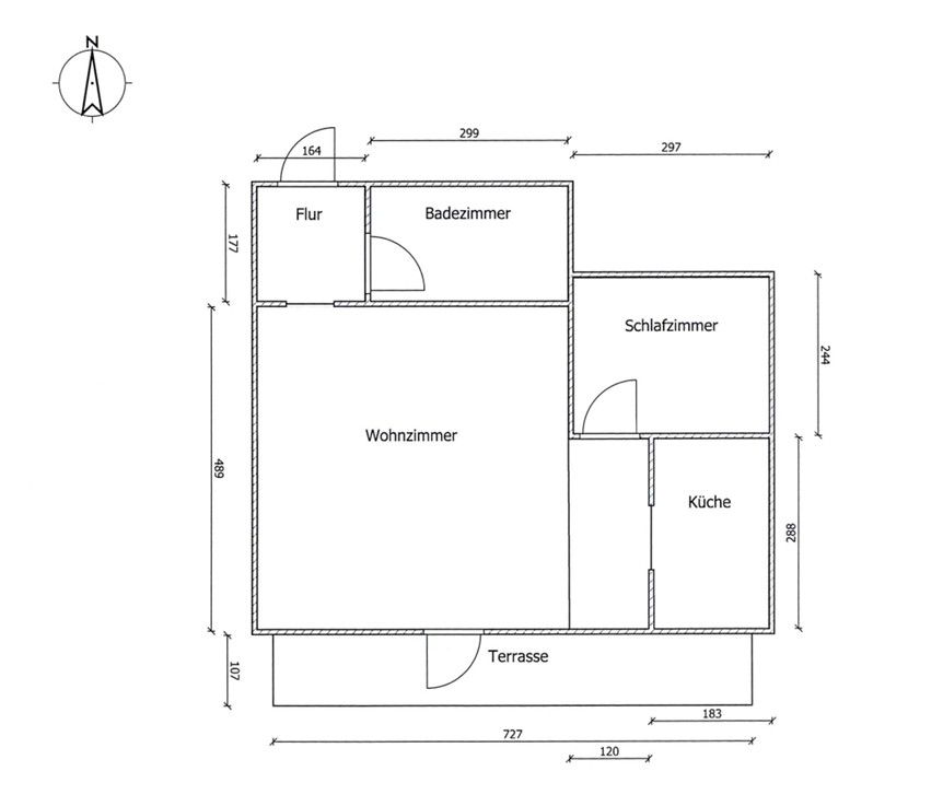 2+kk, , Bádensko-Württembersko, 50 m² - 2