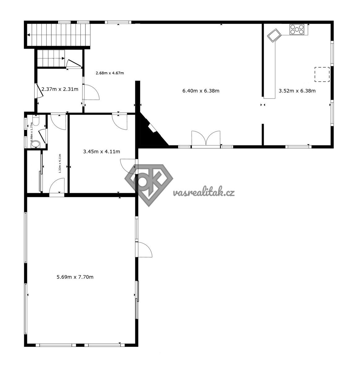 Prodej rodinný dům - Dlouhá, Mikulovice, 349 m²