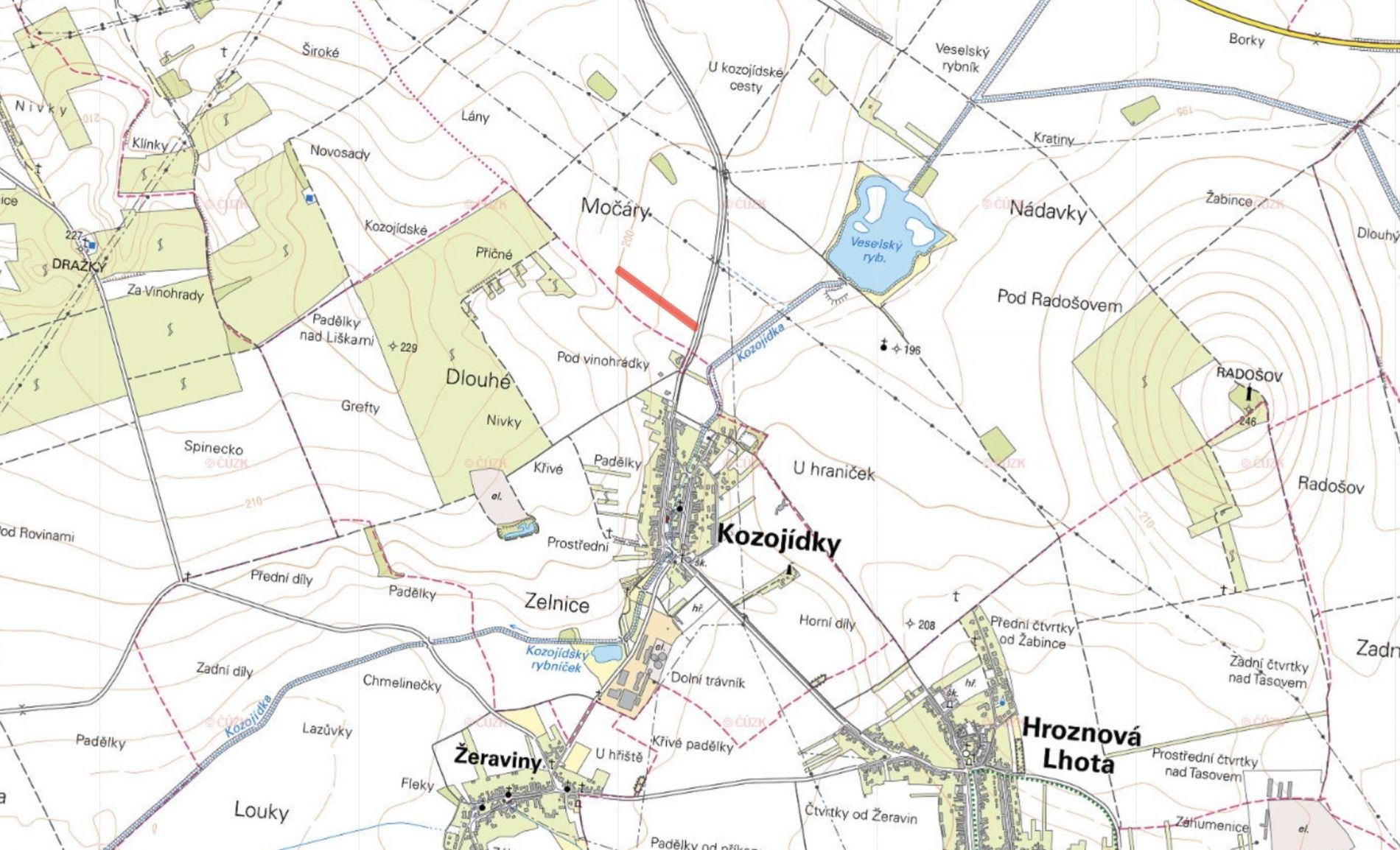 Prodej zemědělský pozemek - Veselí nad Moravou