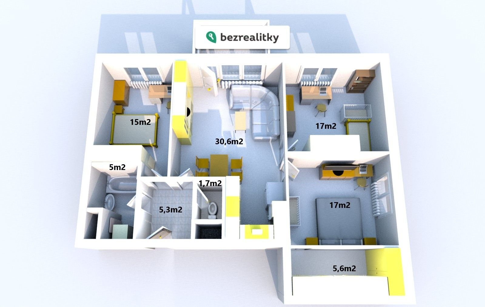 4+kk, Americká 890, Liberec III-Jeřáb, 105 m² - 2