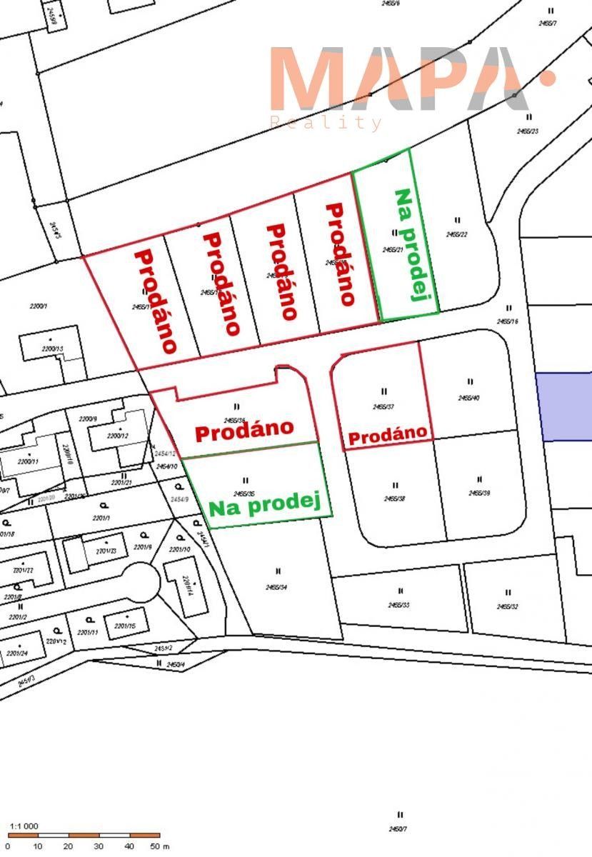 Pozemky pro bydlení, Černovice, 1 058 m²