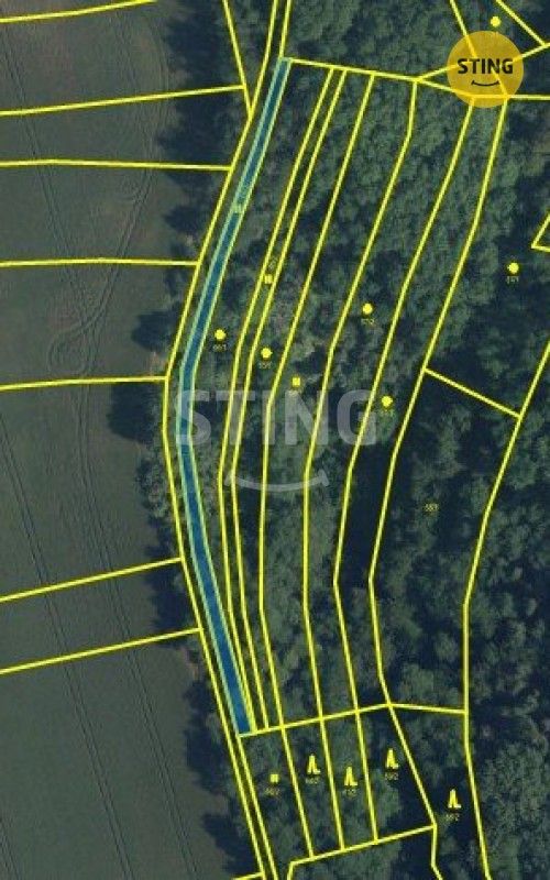 Zemědělský pozemek, 1 071 m²
