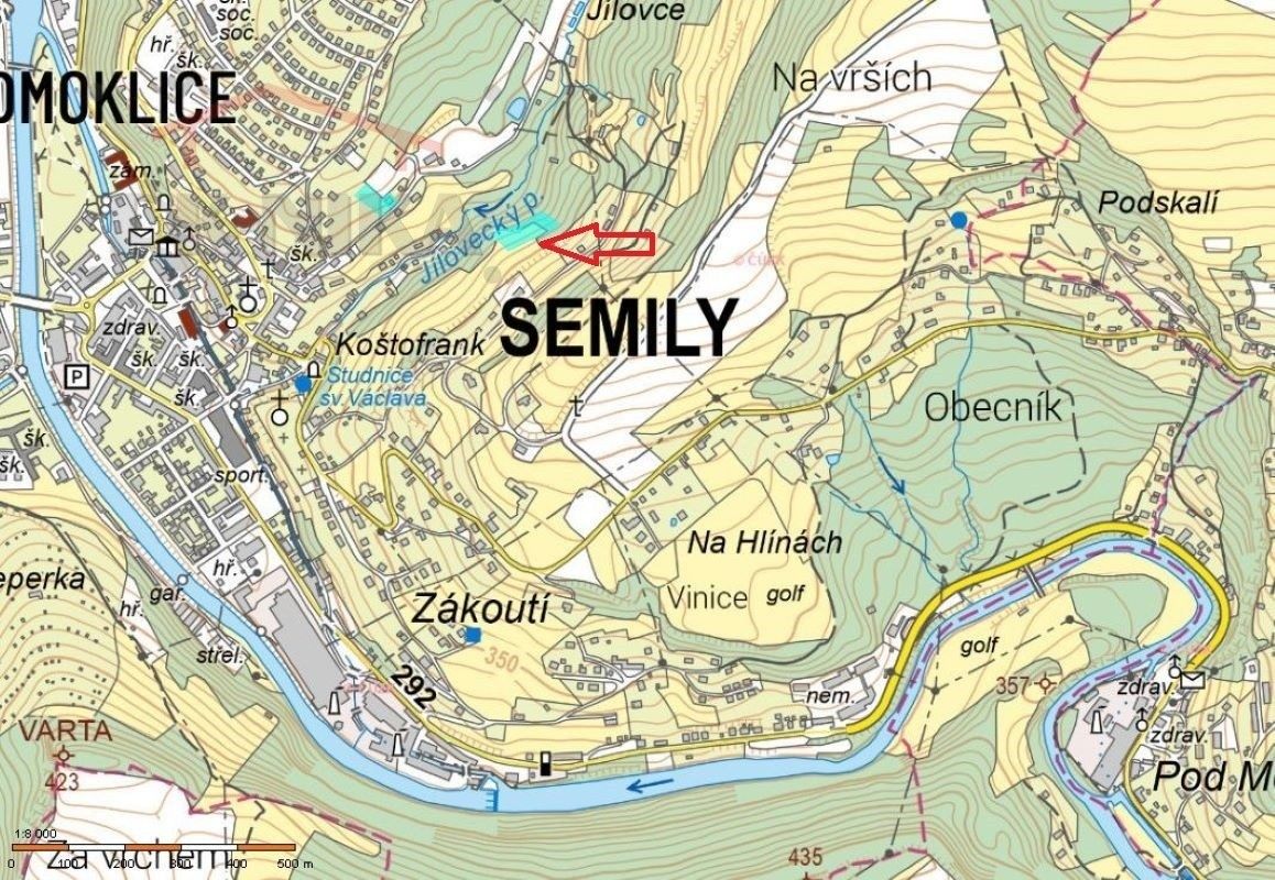 Louky, Semily, 3 m²