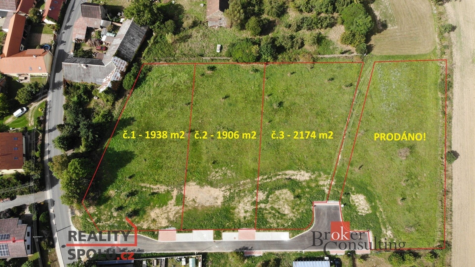 Pozemky pro bydlení, Smědčice