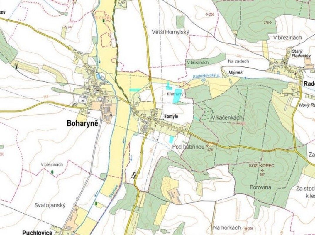 Prodej zemědělský pozemek - Boharyně, 23 796 m²