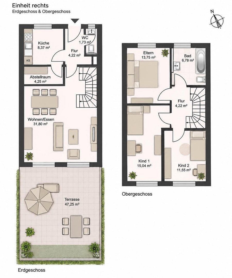 Rodinné domy, Essen Altenessen-Nord Nordrhein-Westfalen 45326, 111 m² - 1