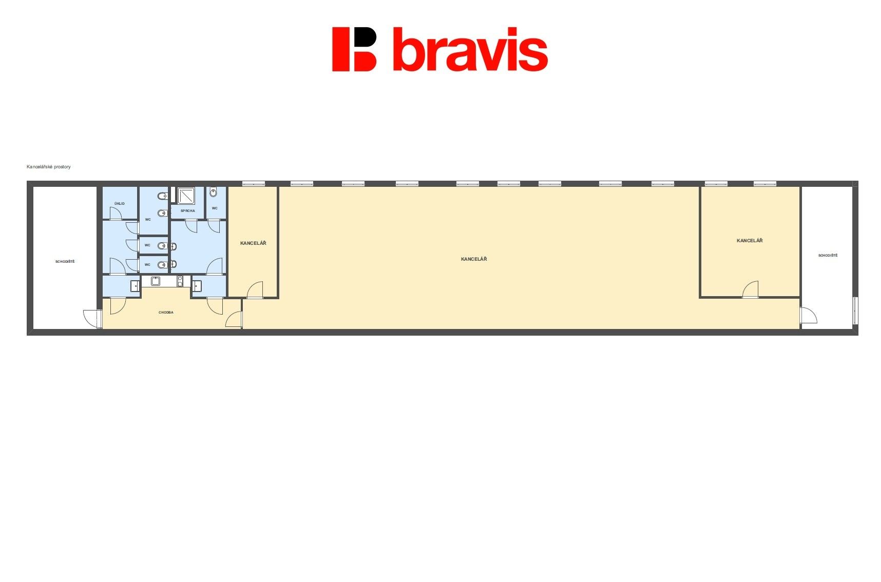Pronájem kancelář - Hviezdoslavova, Brno, 257 m²