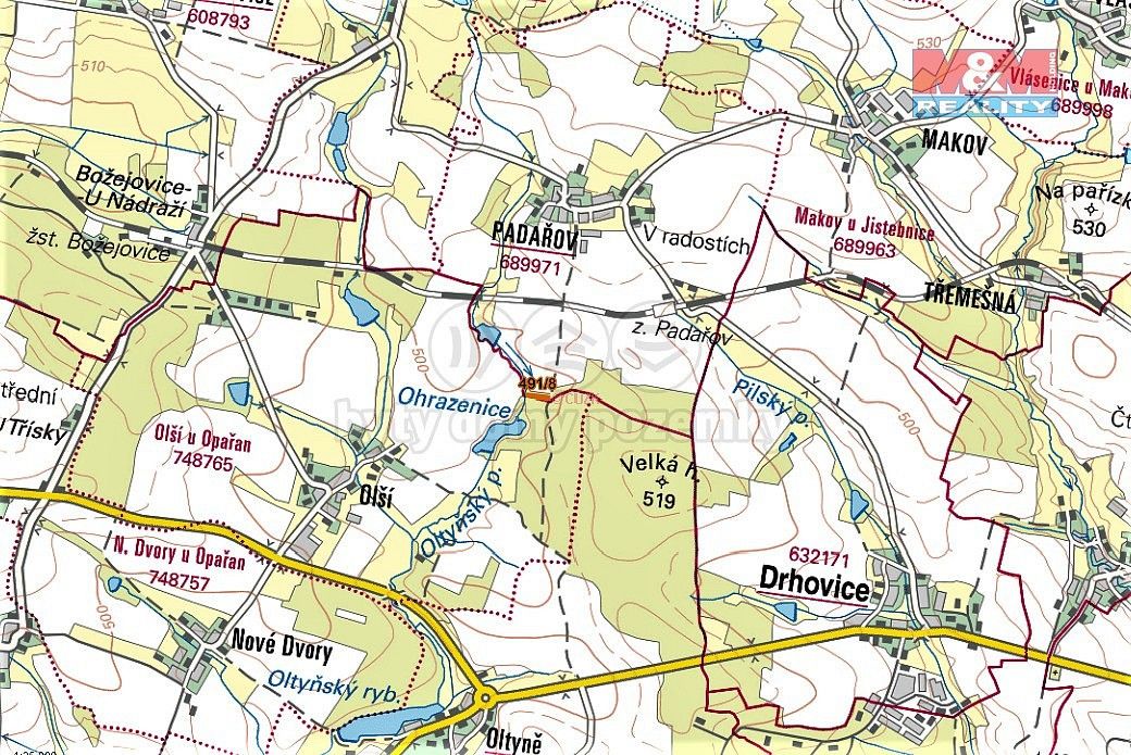 Prodej zemědělský pozemek - Jistebnice, okres Tábor - 5