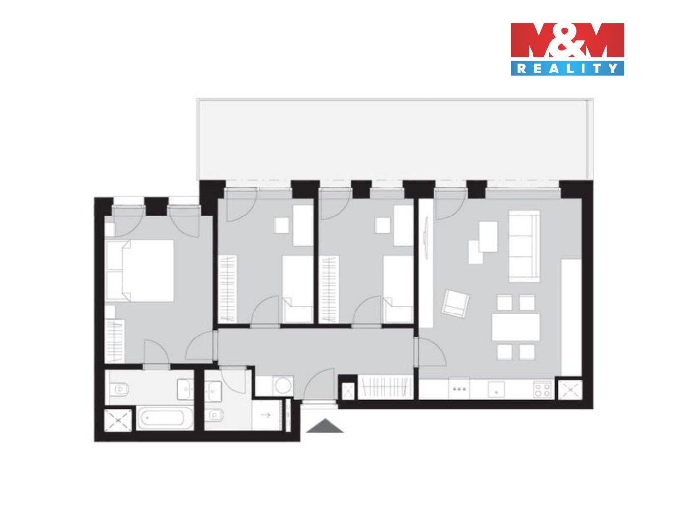 Prodej byt 4+kk - Ke křížku, Kladno, 87 m² - 5
