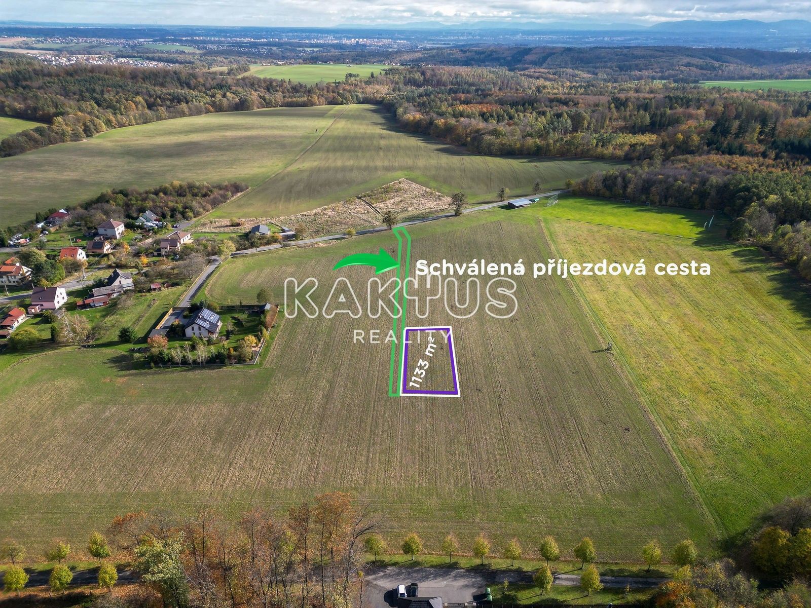 Prodej pozemek pro bydlení - Kyjovice, 1 133 m²