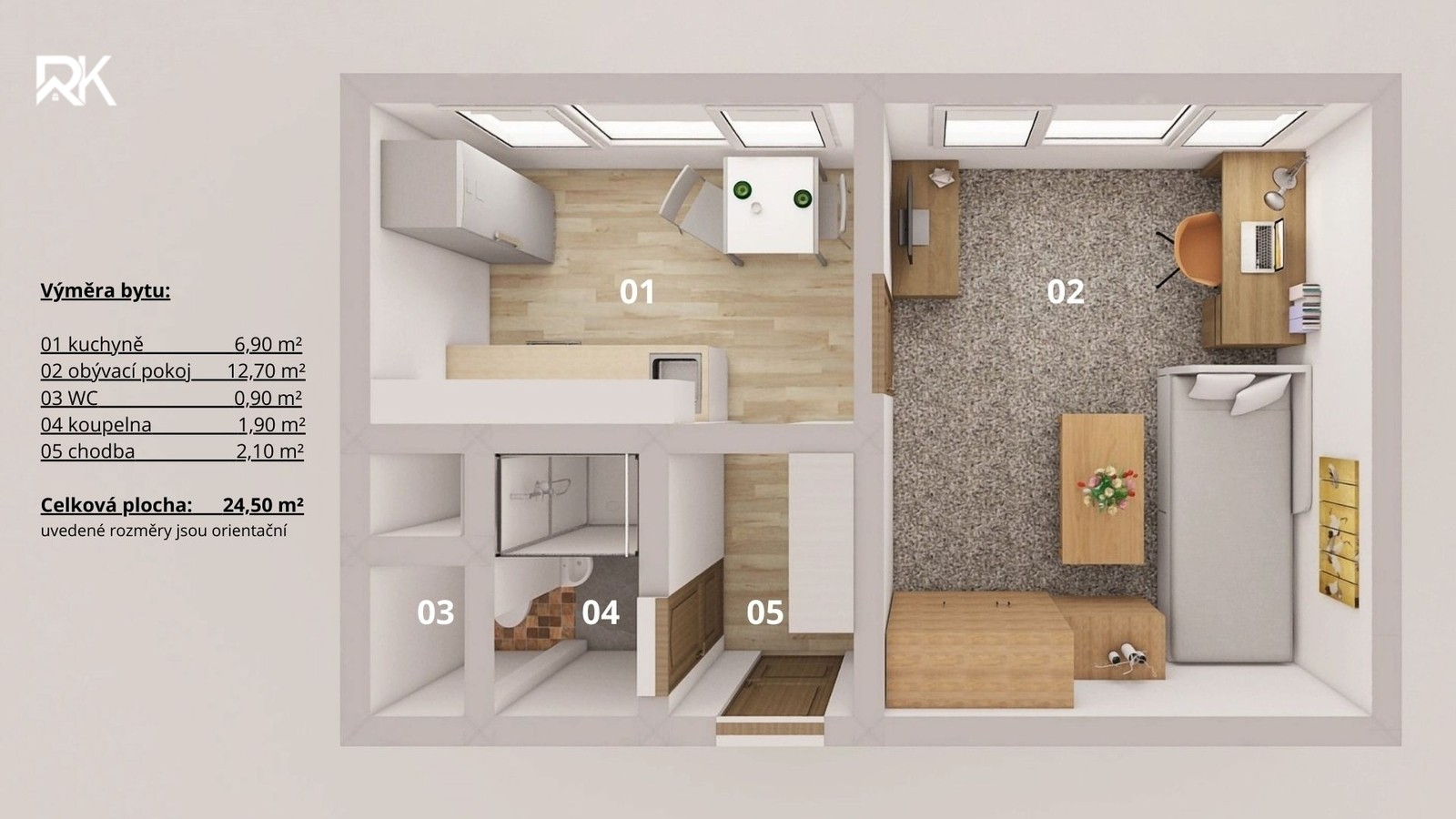 Byt 1+1 · 25 m² · Dělnická, Kolín II - 3