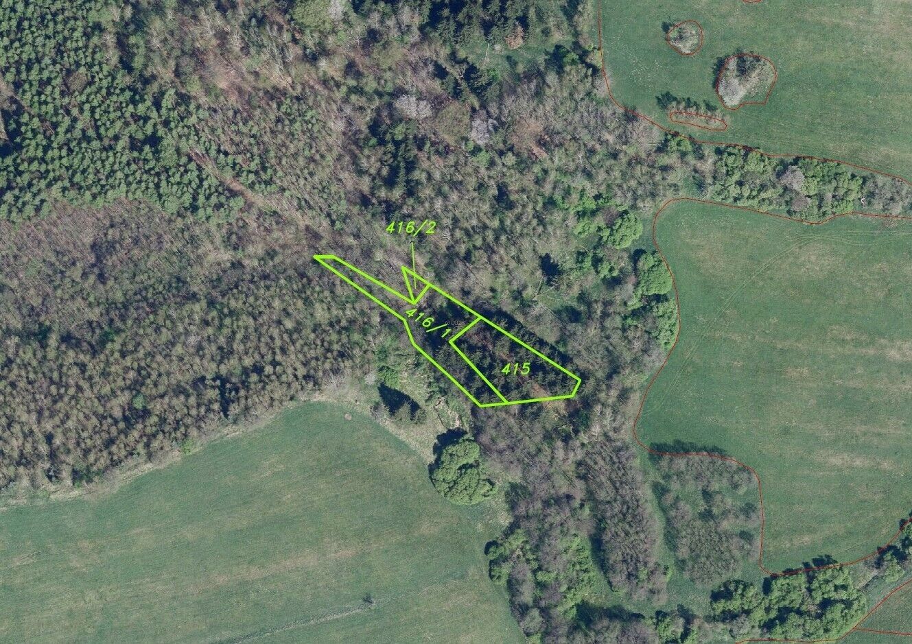 Prodej zemědělský pozemek - Petrovice, 16 m²