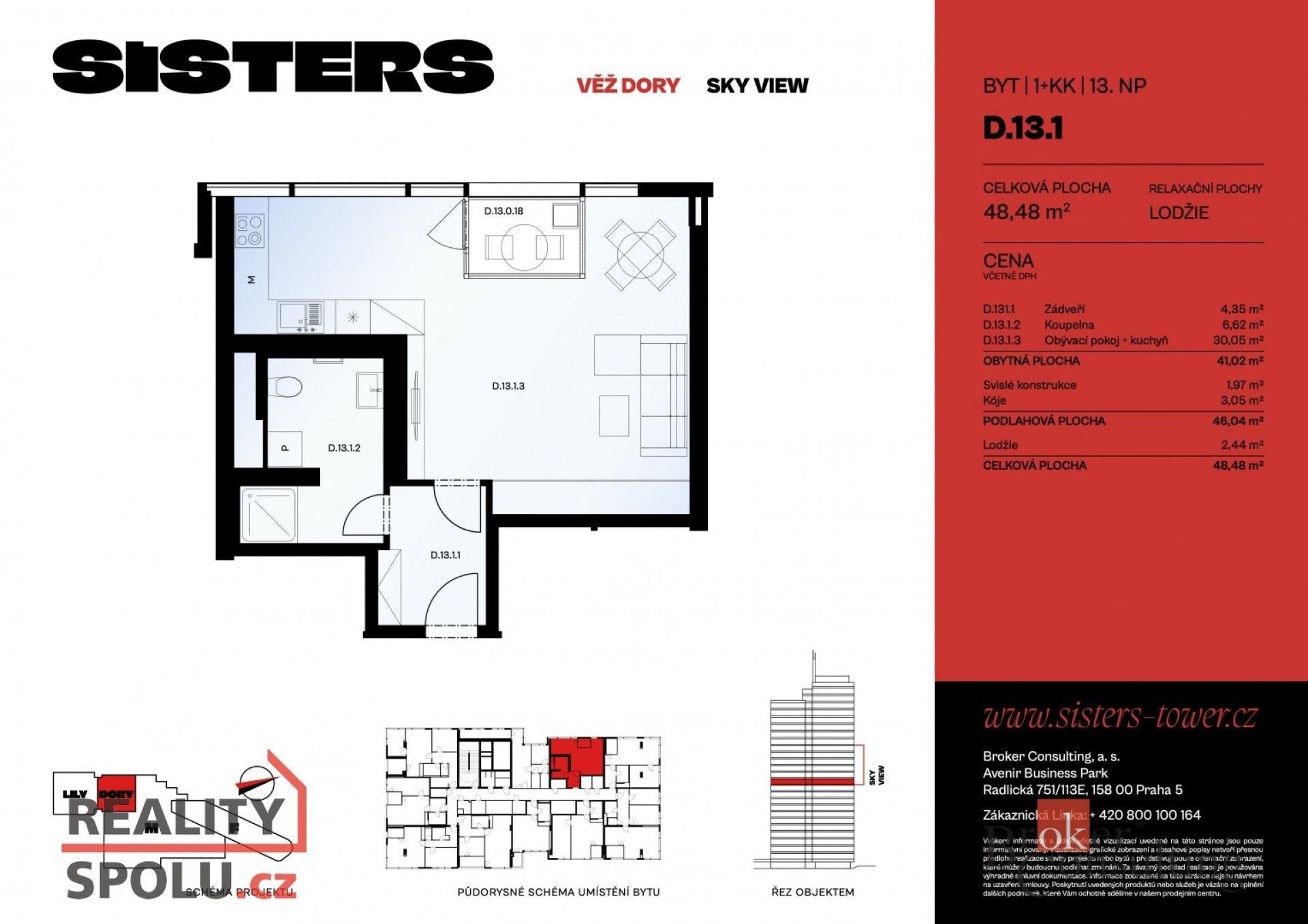 Prodej byt 1+kk - náměstí Českých bratří, Plzeň, 41 m²