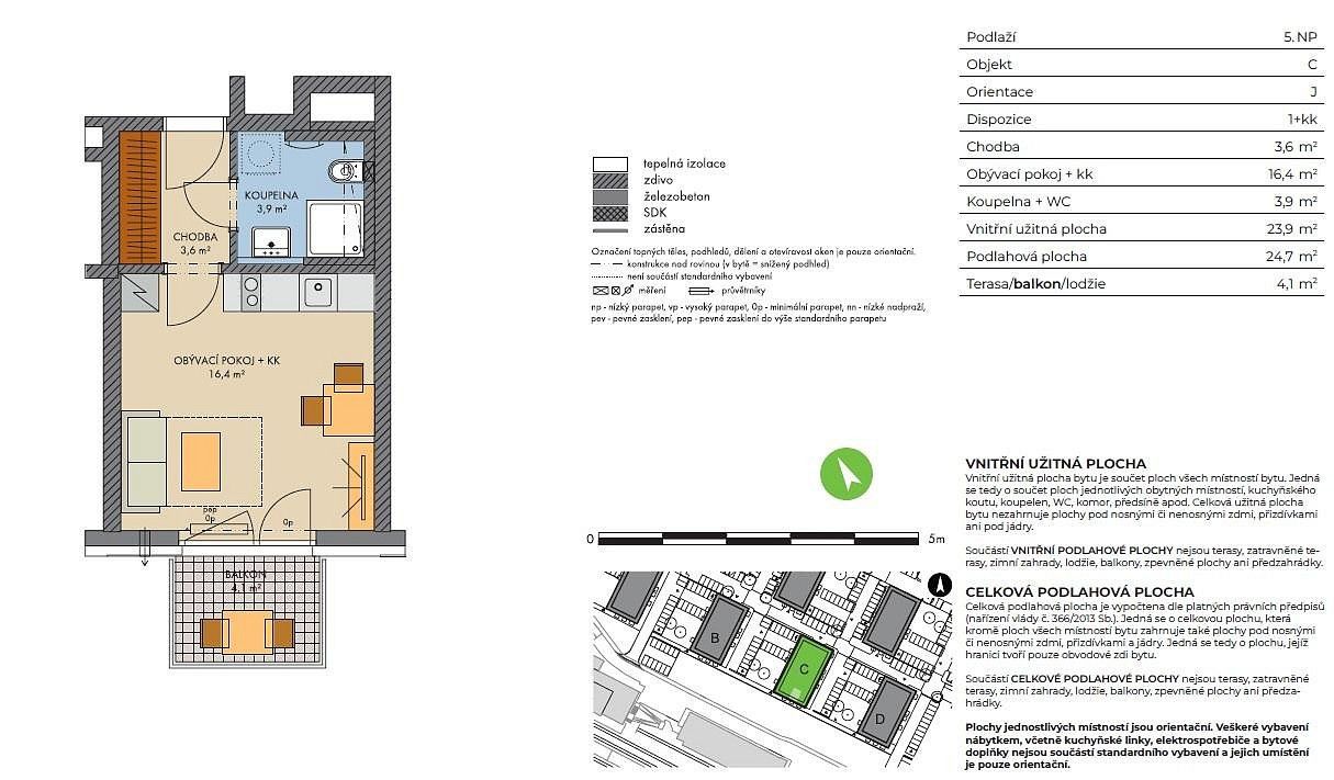 Byt 1+kk · 24 m² · Kralupy nad Vltavou, okres Mělník, Středočeský kraj - 3