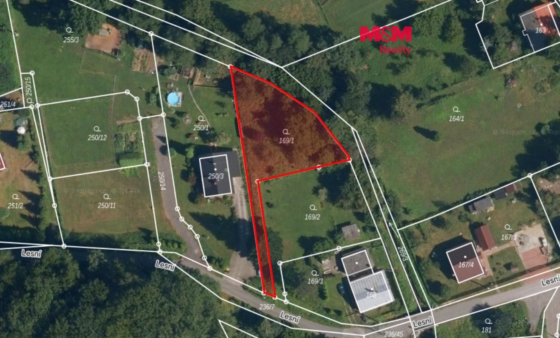 Pozemek pro bydlení, 988 m²