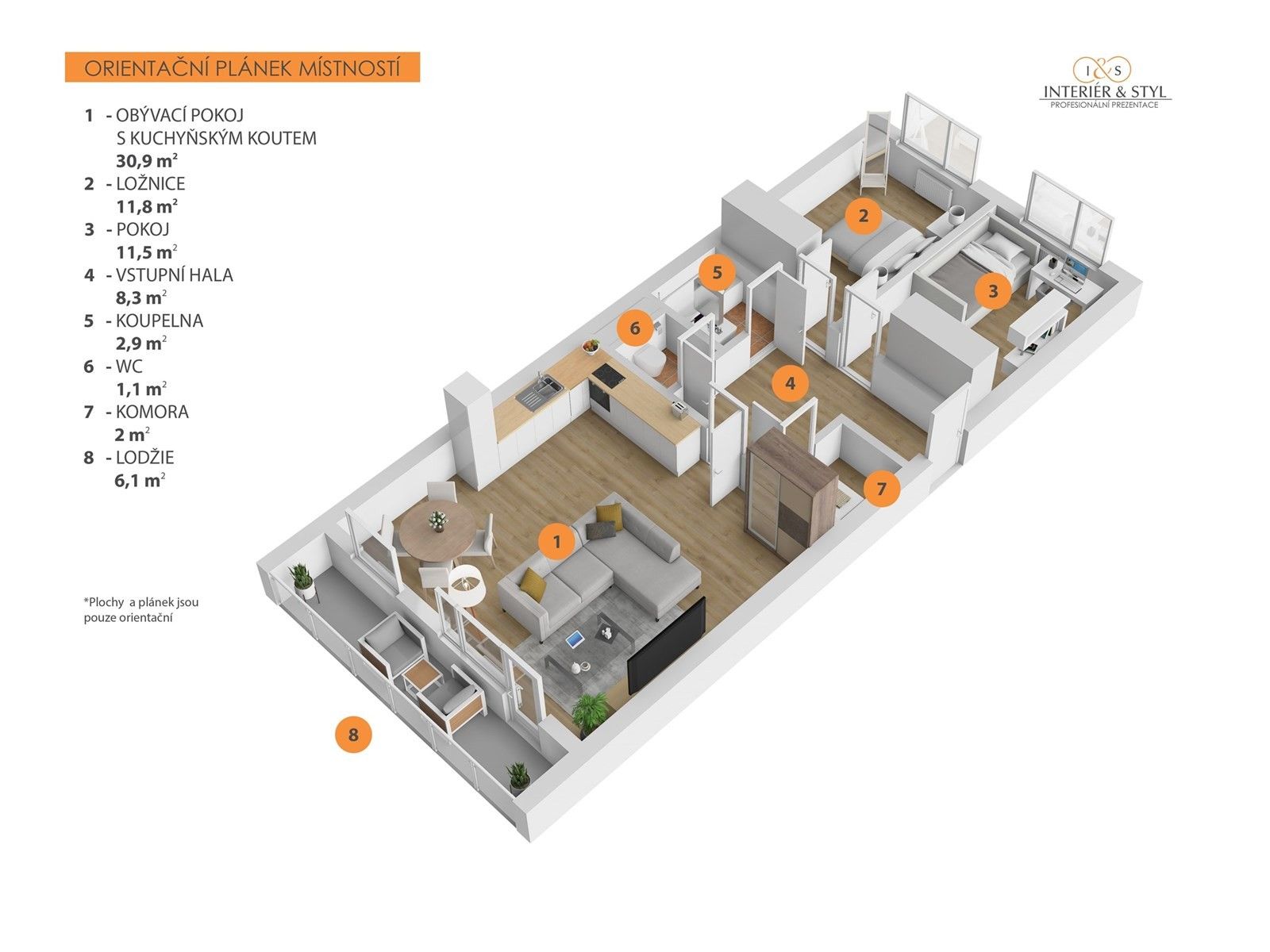 Prodej byt 3+kk - Vašátkova, Praha, 71 m²
