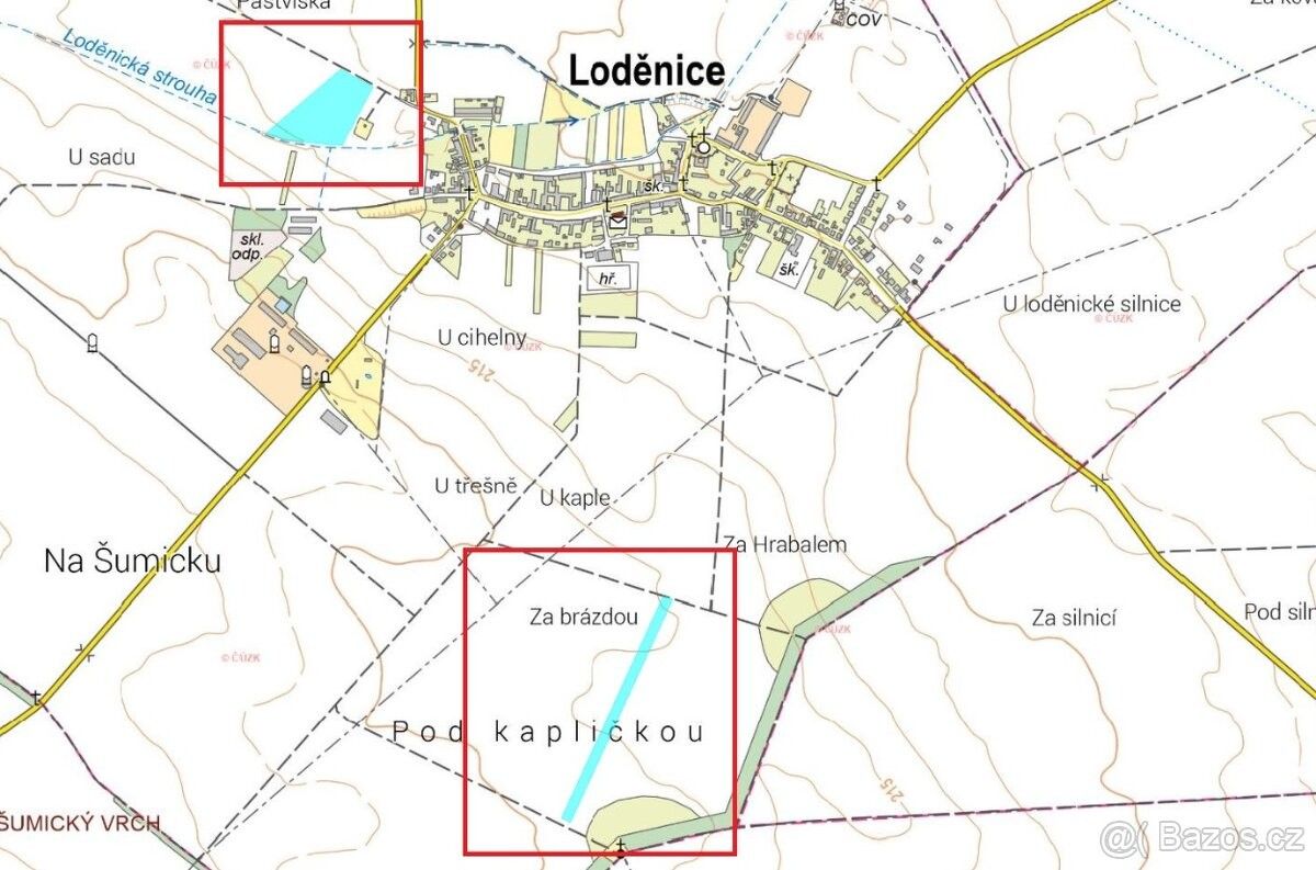 Prodej zemědělský pozemek - Loděnice u Moravského Krumlova, 671 75, 19 950 m²
