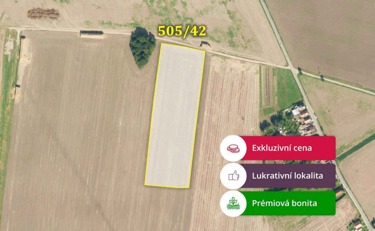 Prodej zemědělský pozemek - Rosice, 32 647 m²