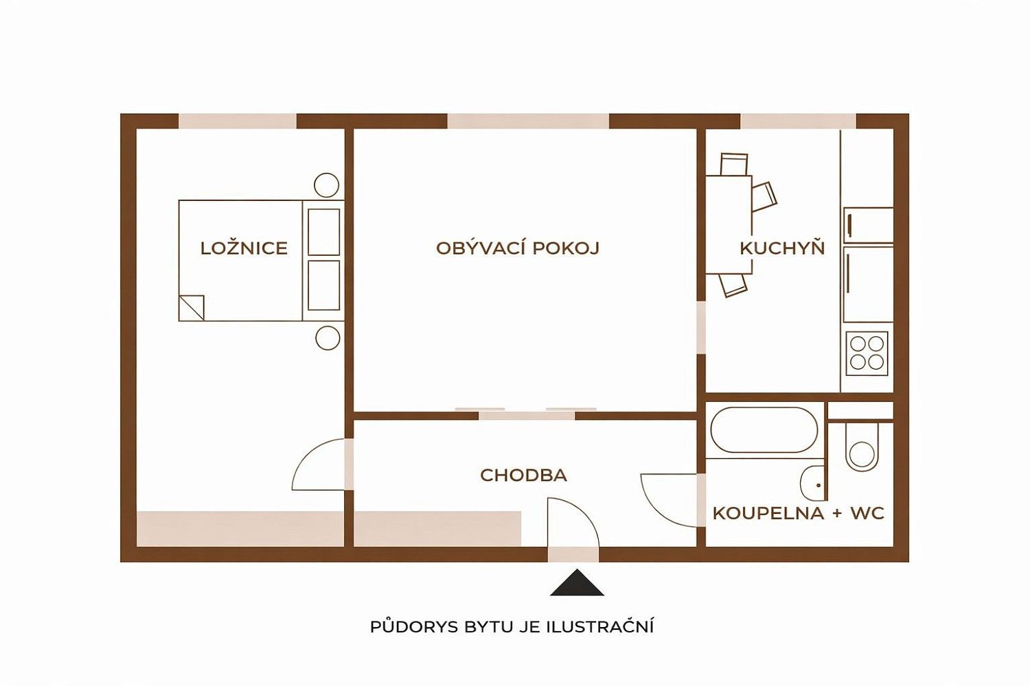 Byt 2+1 · 45 m² · Orlová - Lutyně, okres Karviná, Moravskoslezský kraj - 3