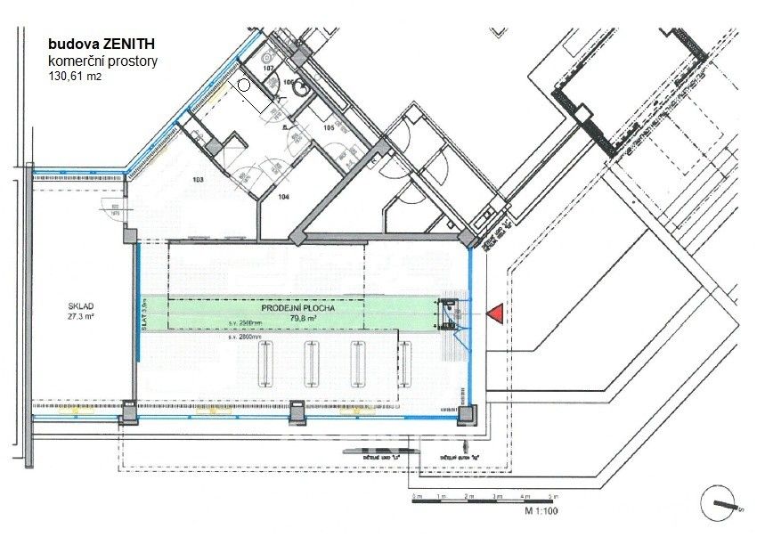 Pronájem obchodní prostory - Nádražní 2967, Ostrava Moravská Ostrava, 131 m² - 5