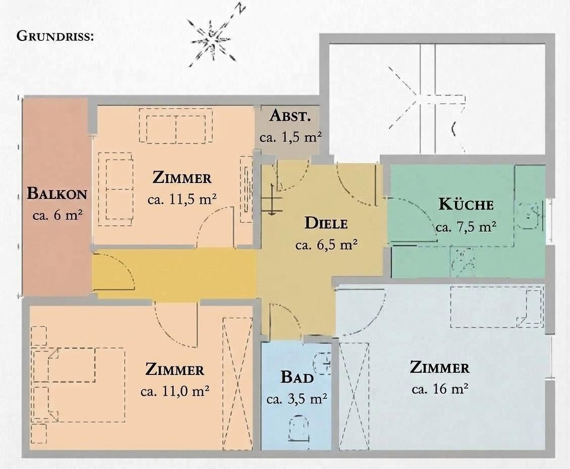 4+1, Kielerstraße 345b Hamburg Stellingen Hamburg 22525, 89 m² - 2