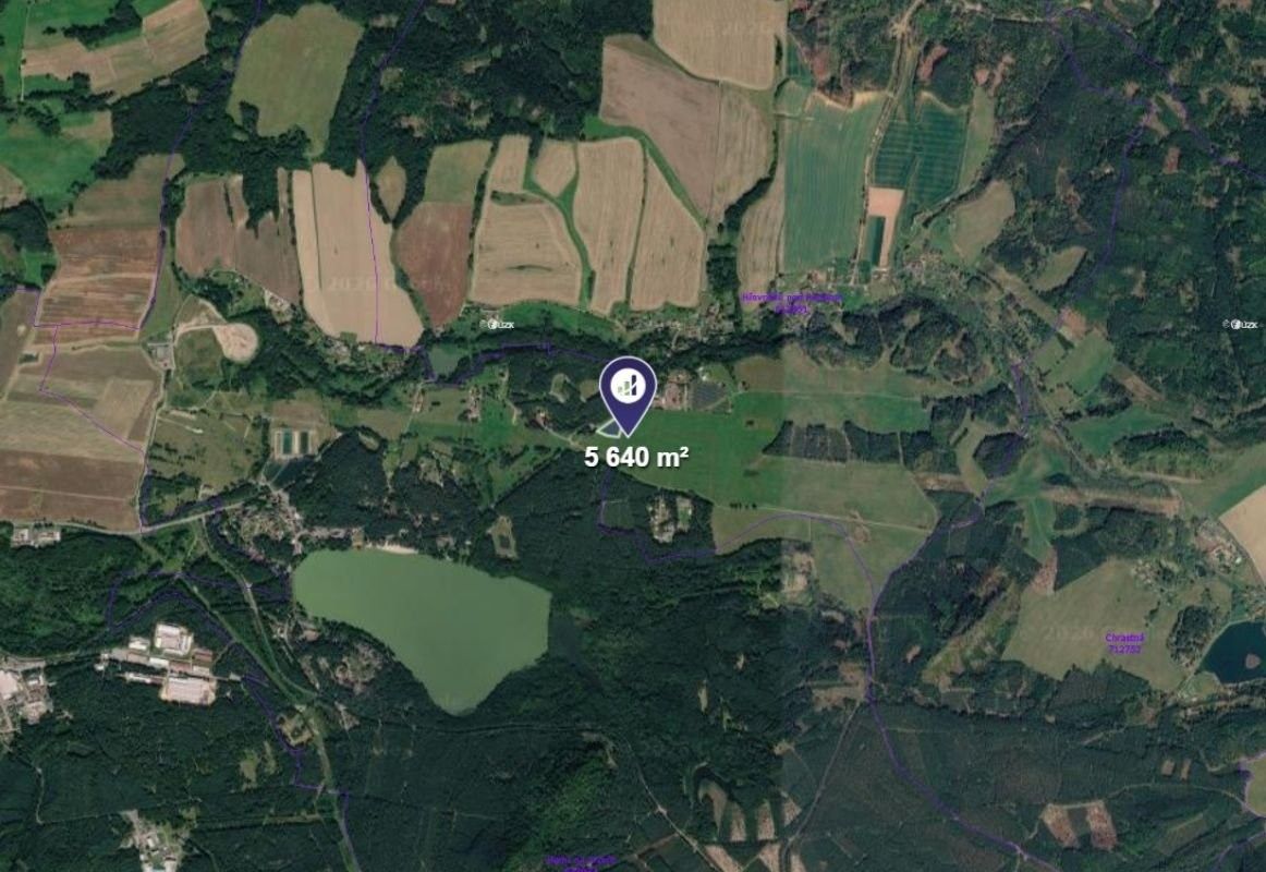Louky, Hamr na Jezeře, 1 880 m² - 2