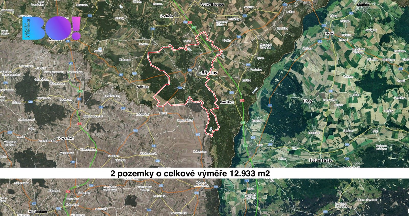 Zemědělské pozemky, Břeclav, Česko, 12 933 m²