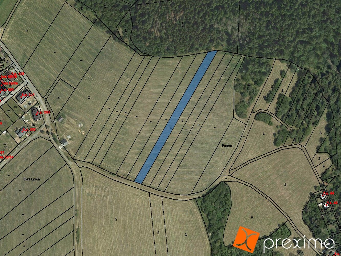 Zemědělské pozemky, Lipová, okres Prostějov, Olomoucký kraj