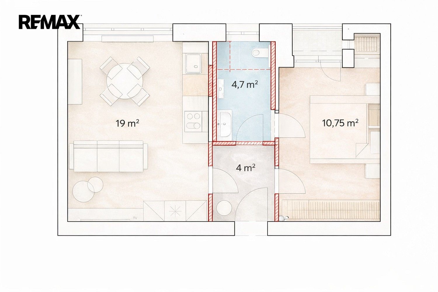 Byt 1+1 · 39 m² · Brno - Žabovřesky, okres Brno-město, Jihomoravský kraj - 3