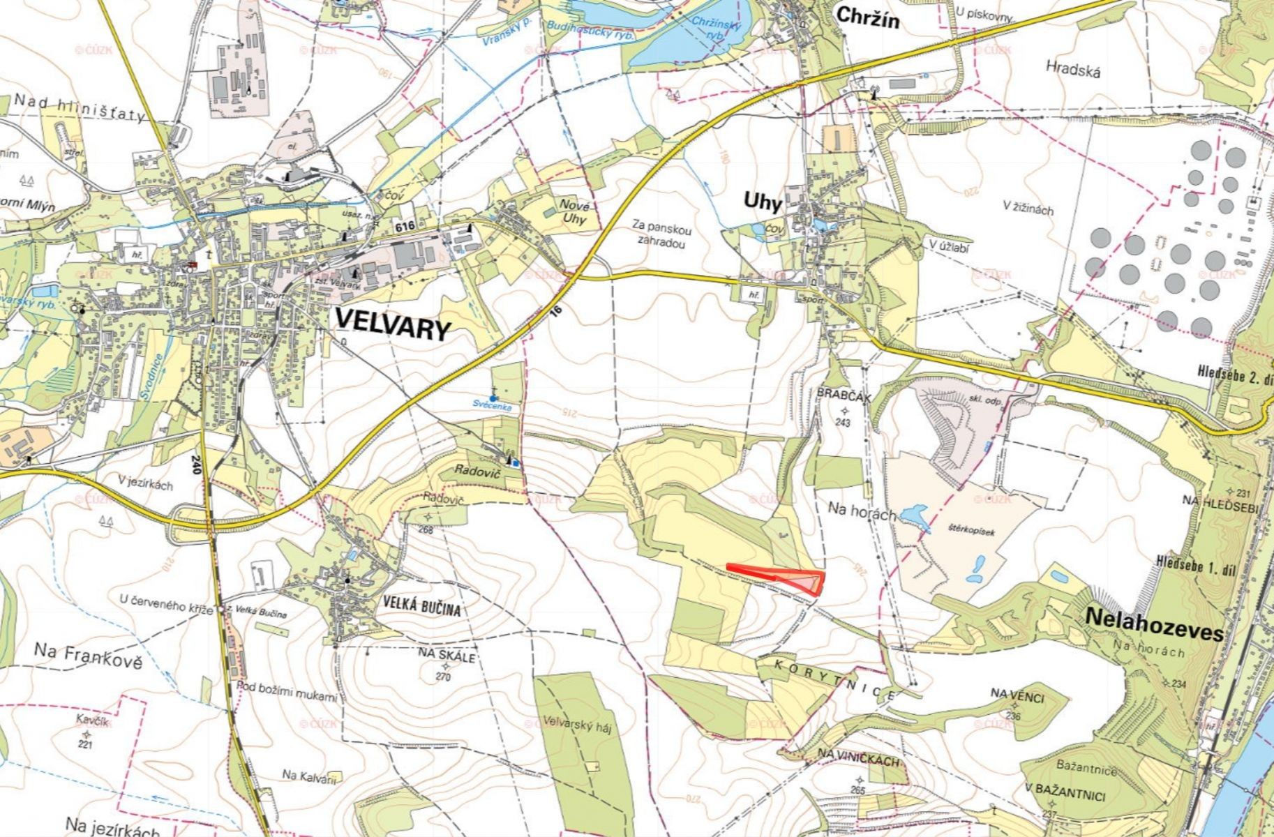 Prodej zemědělský pozemek - Uhy