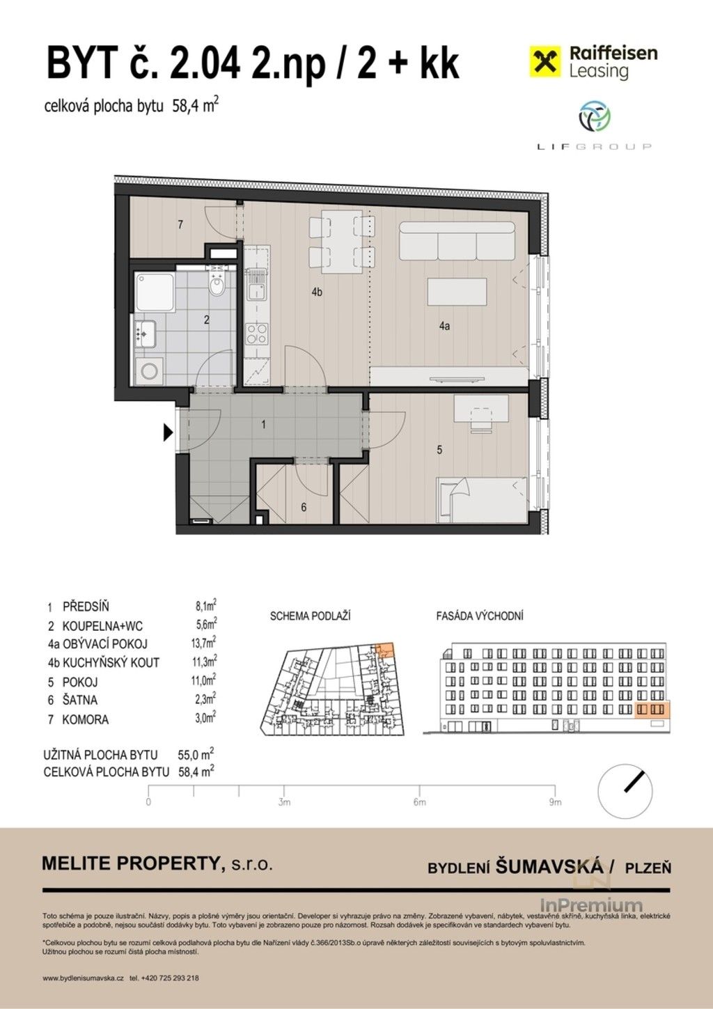 2+kk, Šumavská, Plzeň Východní Předměstí, 58 m² - 2
