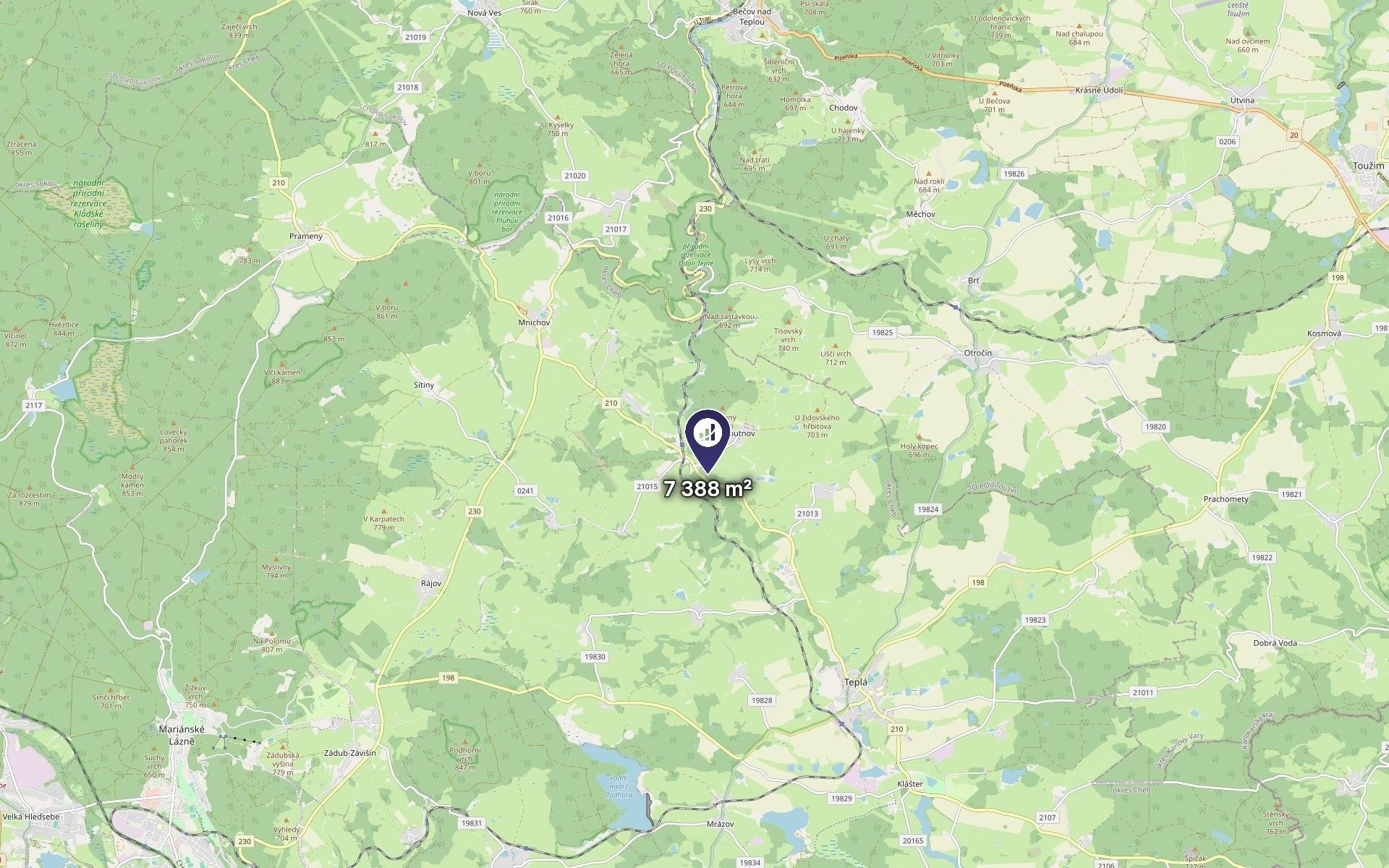 Pozemek · 7 388 m² · Teplá - 3