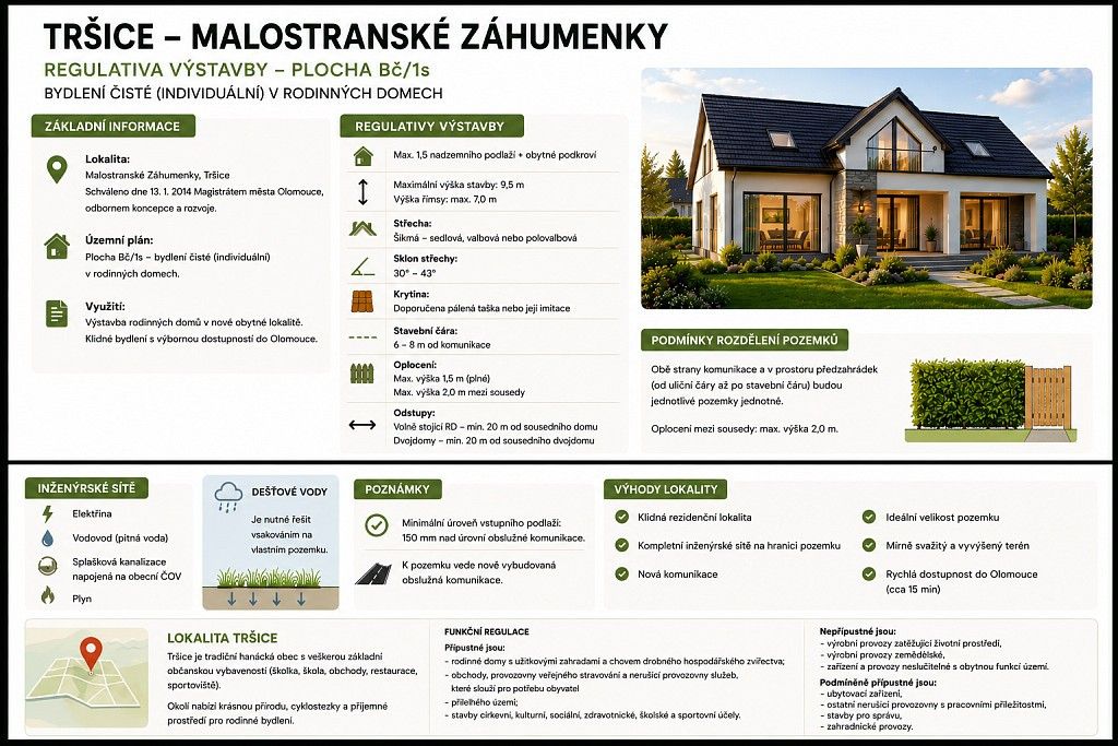Pozemek pro bydlení · Tršice, okres Olomouc, Olomoucký kraj - 4