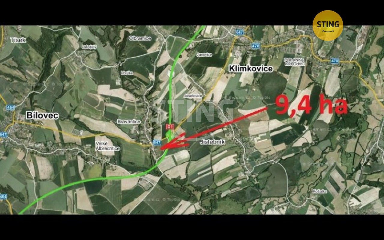 Komerční pozemky, Bravantice, okres Nový Jičín - 1