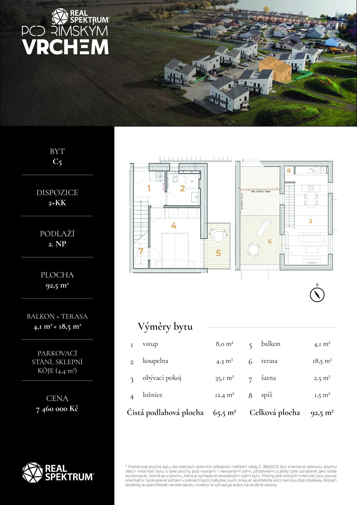 Byt 2+kk, 66 m²