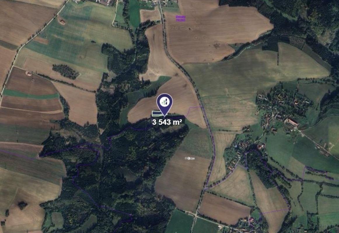 Prodej zemědělský pozemek - Zbizuby, 3 543 m²