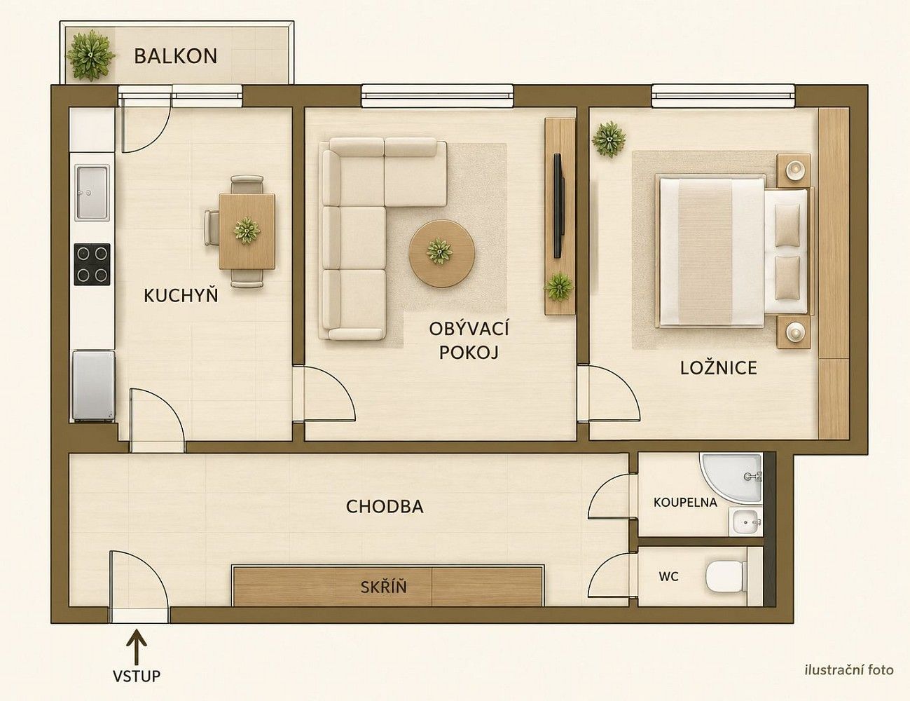 Byt 2+1 · 58 m² · Hlavní třída, Ostrava - Poruba - 4