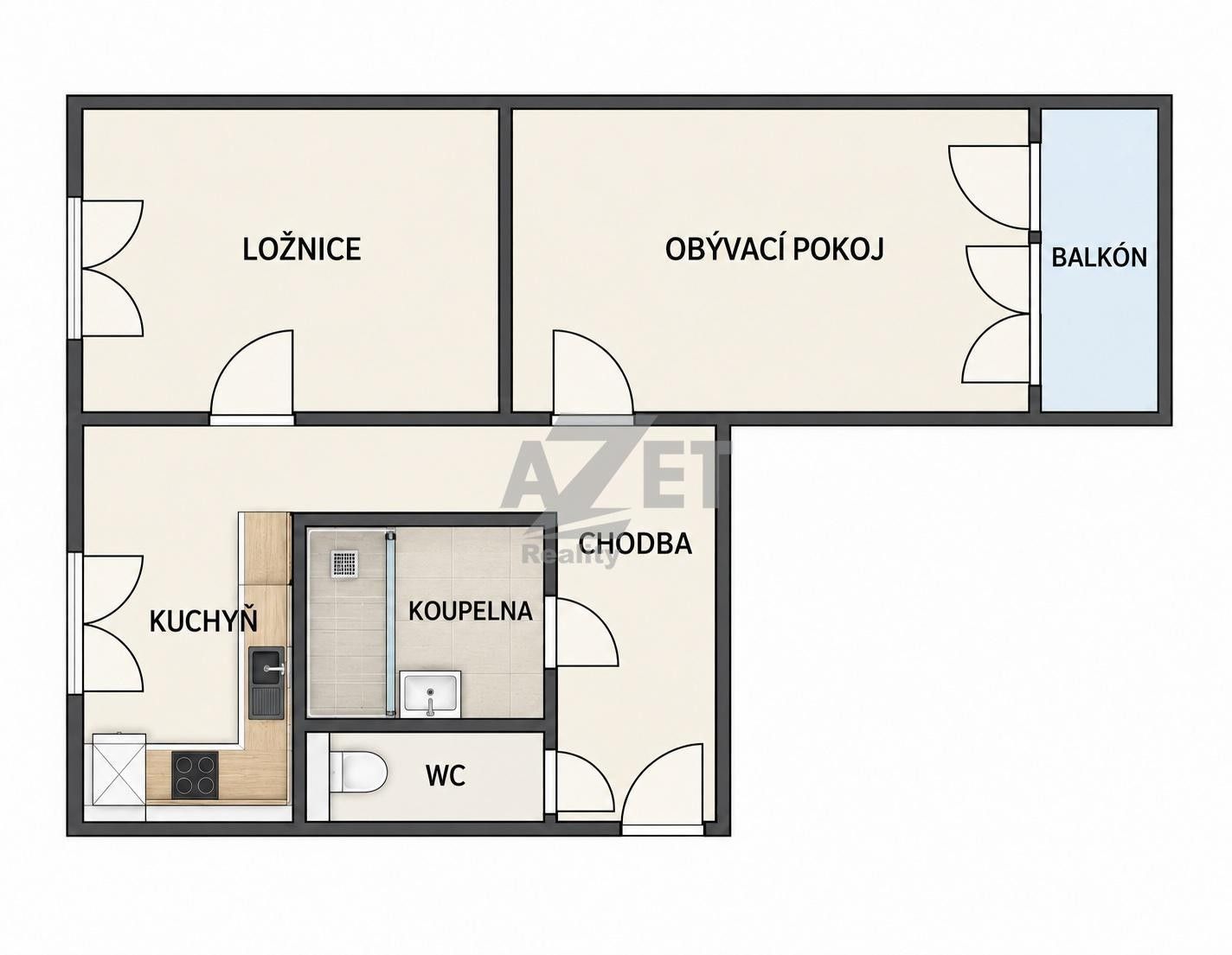 2+1, Provaznická, Ostrava, 54 m² - 2