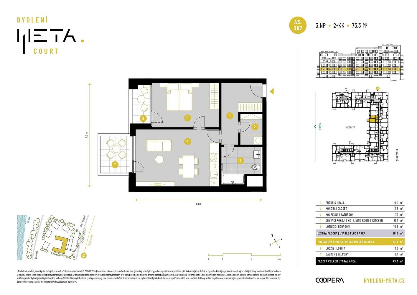 2+kk, Praha - Modřany, okres Praha 12, Hlavní město Praha, 61 m² - 2