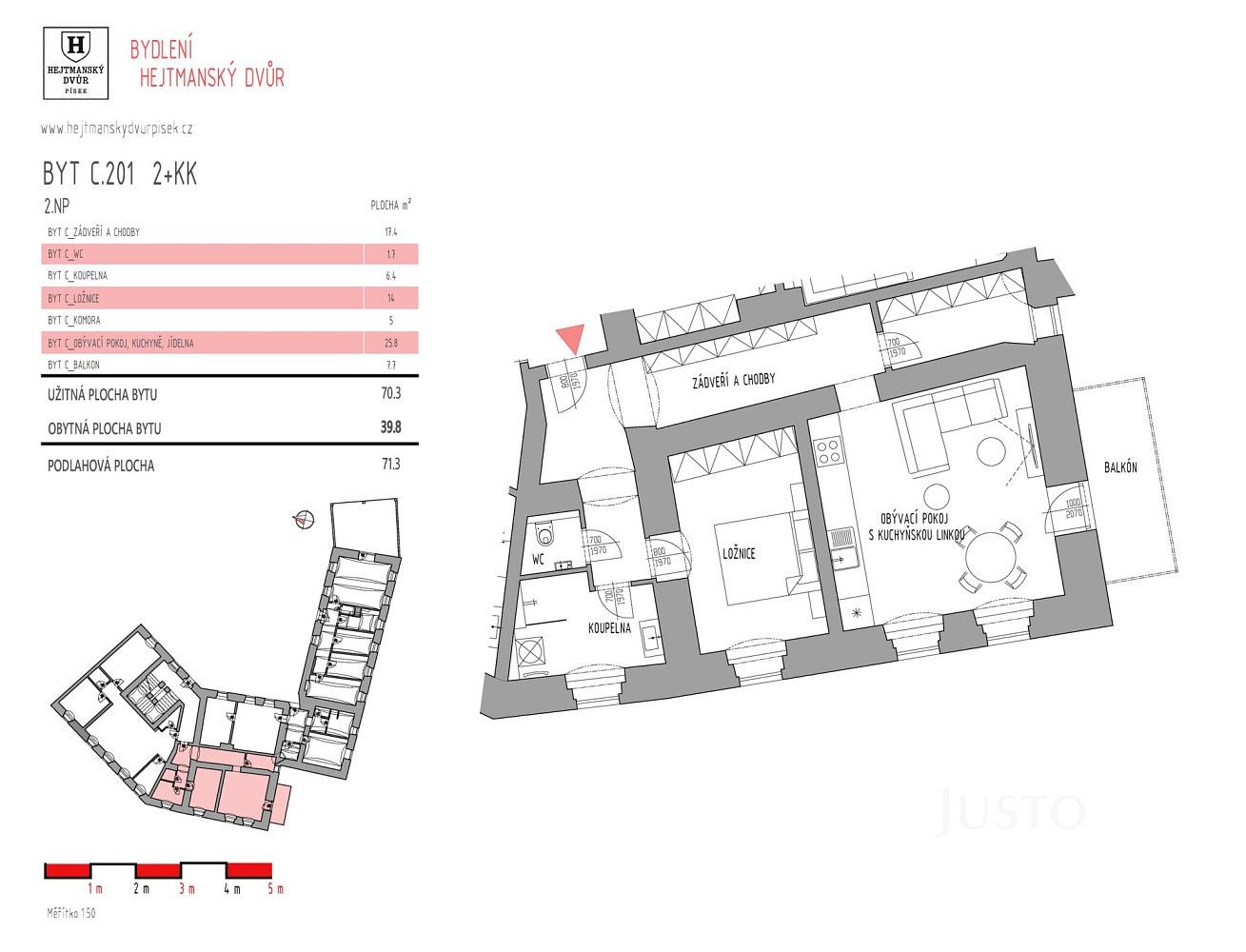 Byt 2+kk · 70 m² · Písek - Budějovické Předměstí, Jihočeský kraj - 3