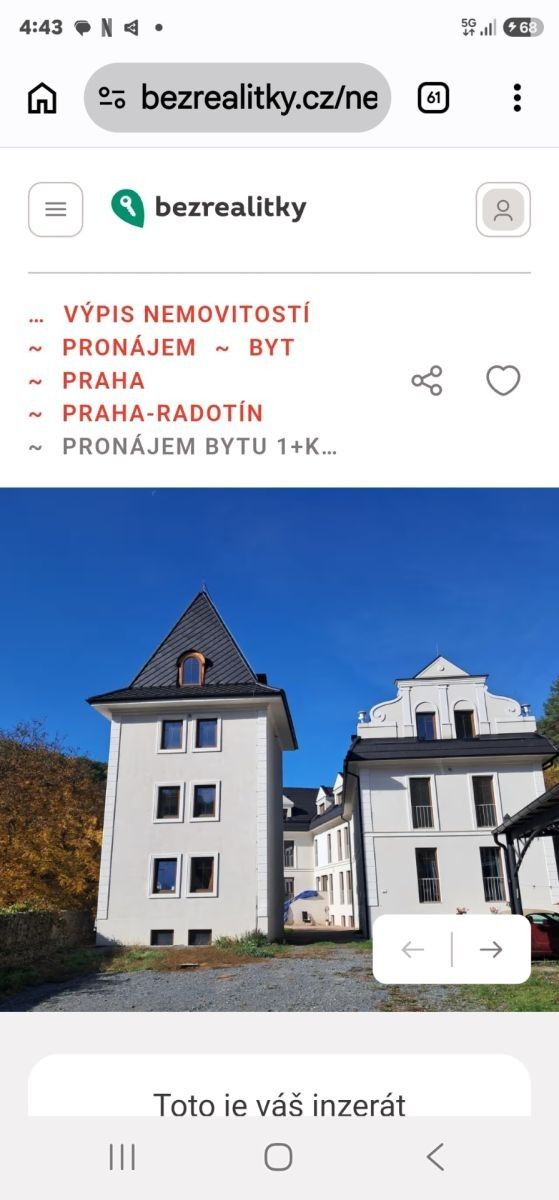 1+kk, Na Cikánce, Praha - Radotín, 25 m² - 1