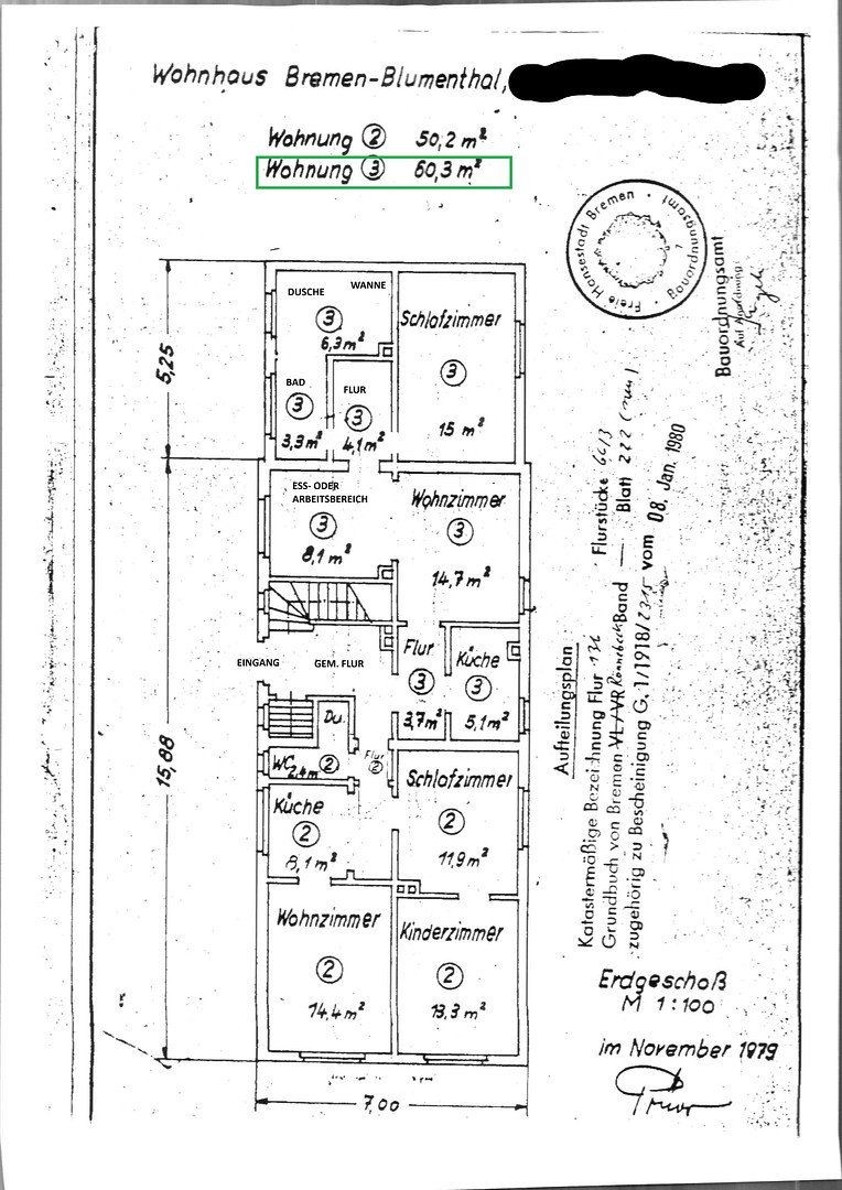 2+1, Bremen Blumenthal Bremen 28777, 60 m² - 2