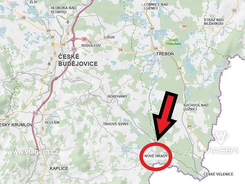 Pozemky pro bydlení, Nové Hrady, okres České Budějovice, Jihočeský kraj - 2