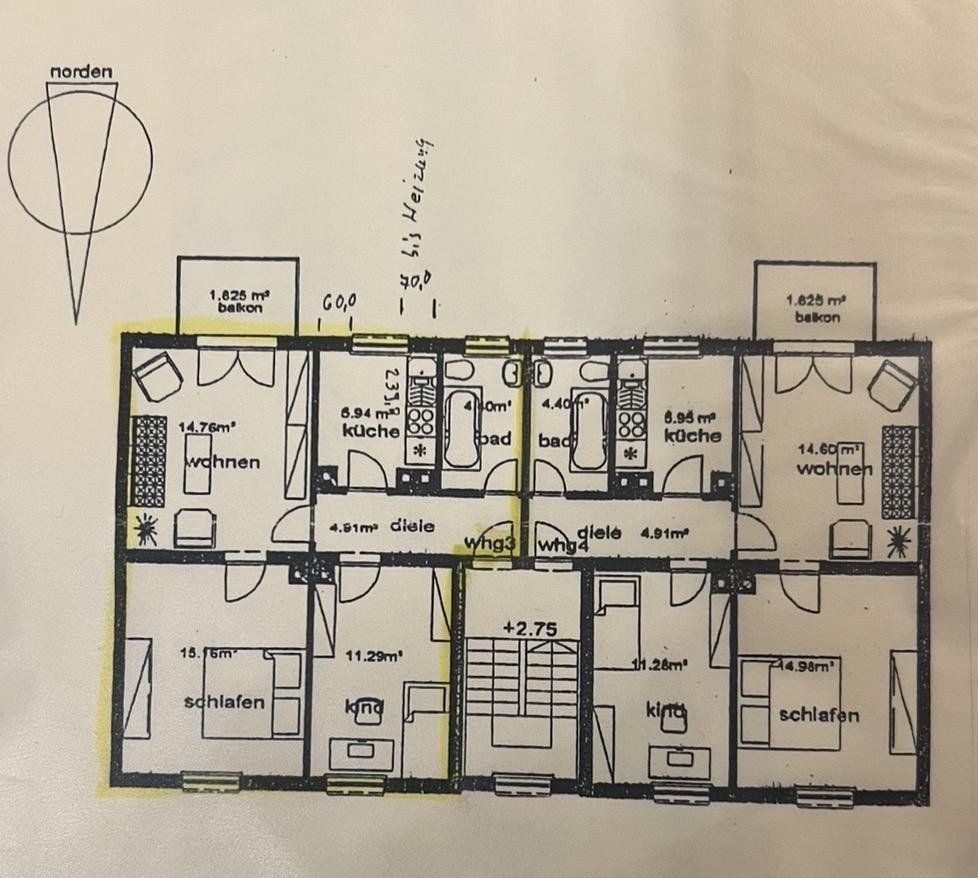 3+1, Augsburg Göggingen Bayern 86199, 60 m² - 2