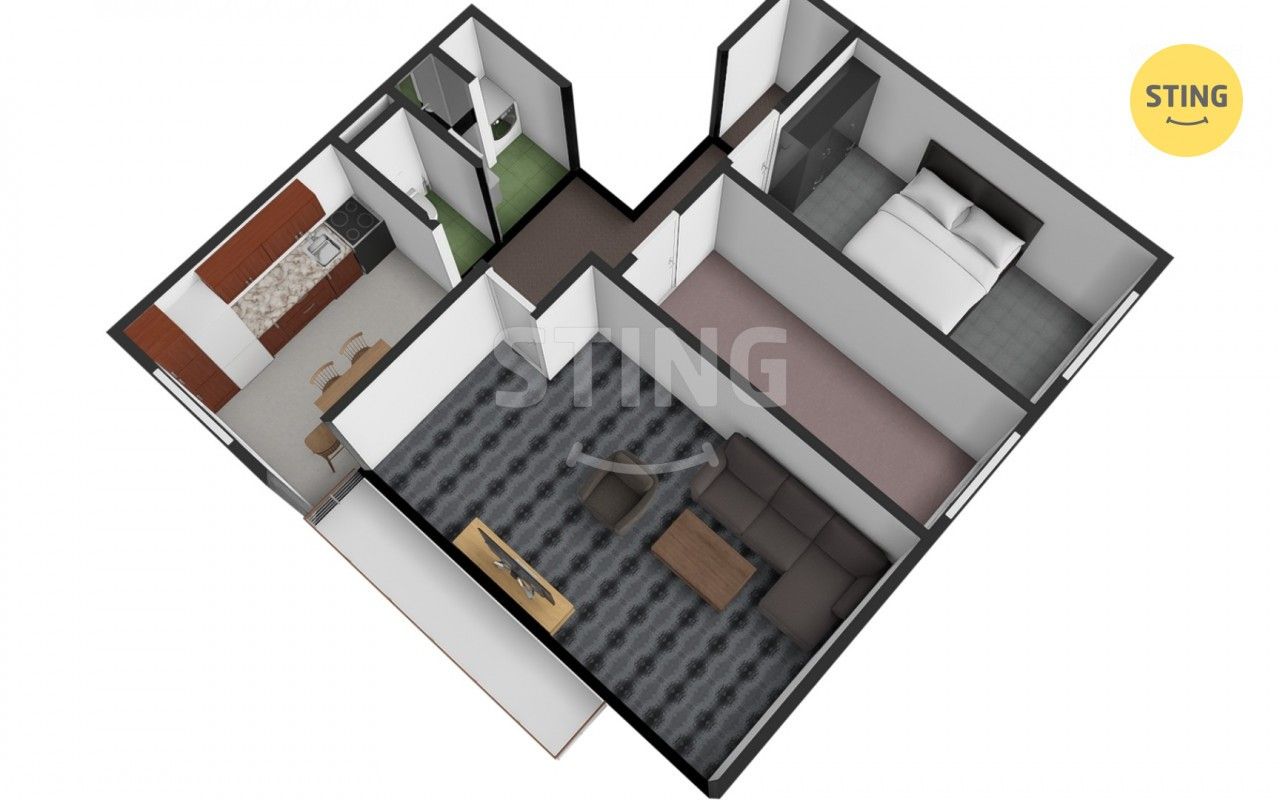 Byt 3+1 · 67 m² · U Společenského domu, Vratimov - 3
